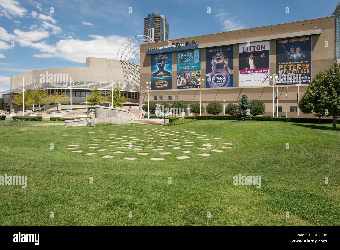 Il Denver Performing Arts Center Foto Stock