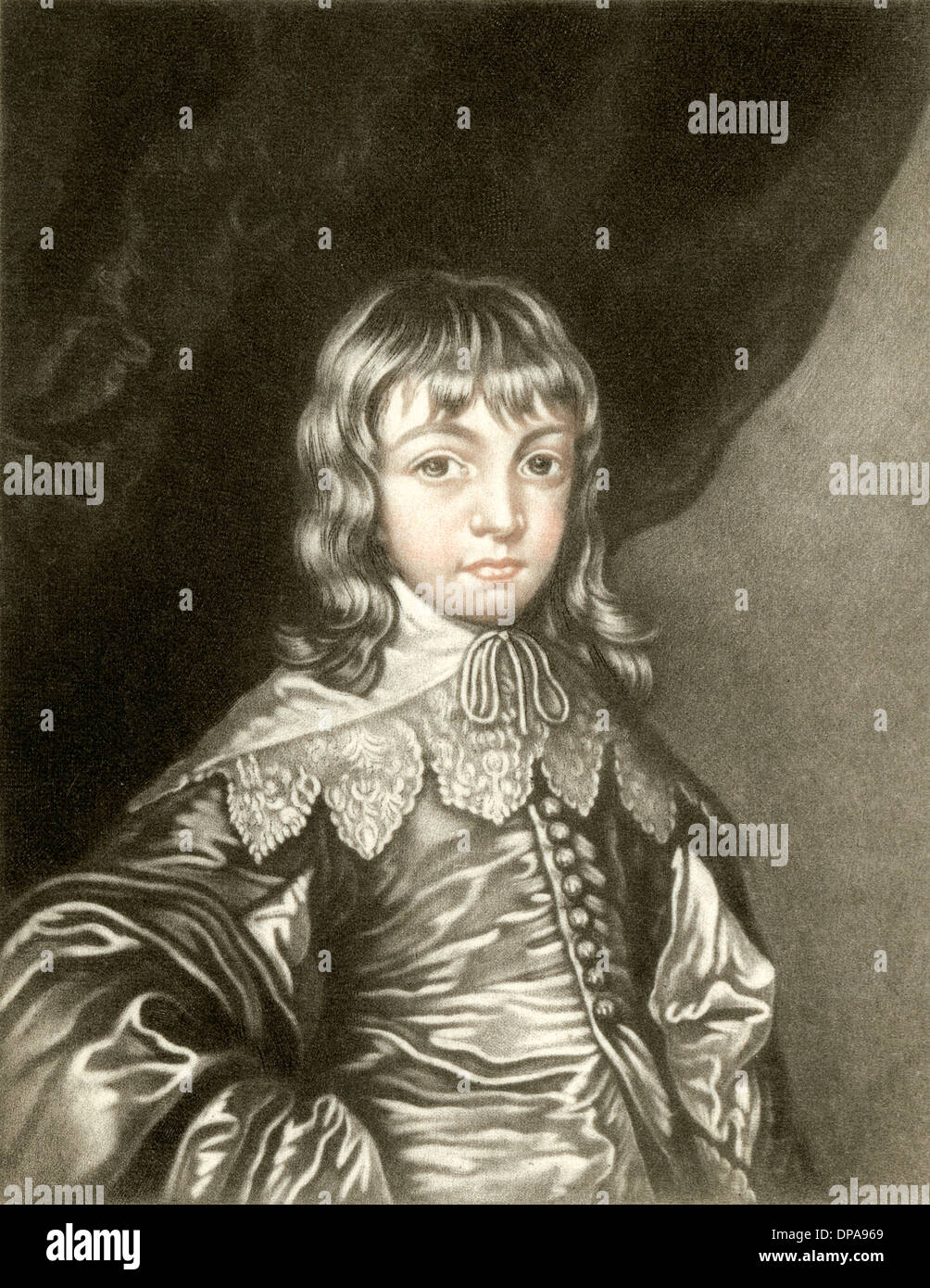 George Villiers, 2nd Duca di Buckingham, dopo Van Dyck Foto Stock