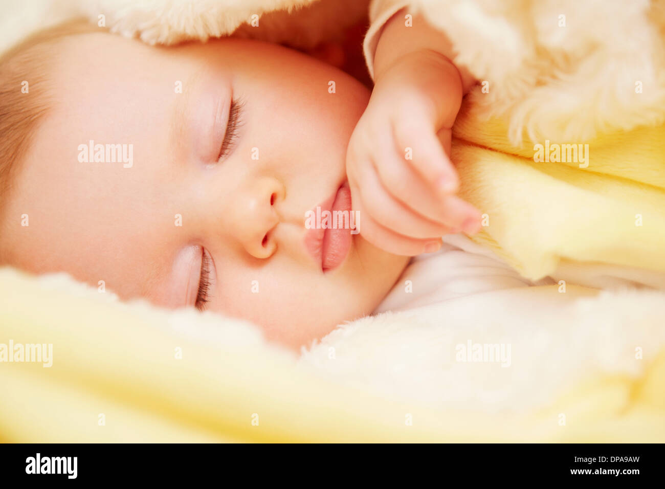 Baby in pacifica slumber Foto Stock