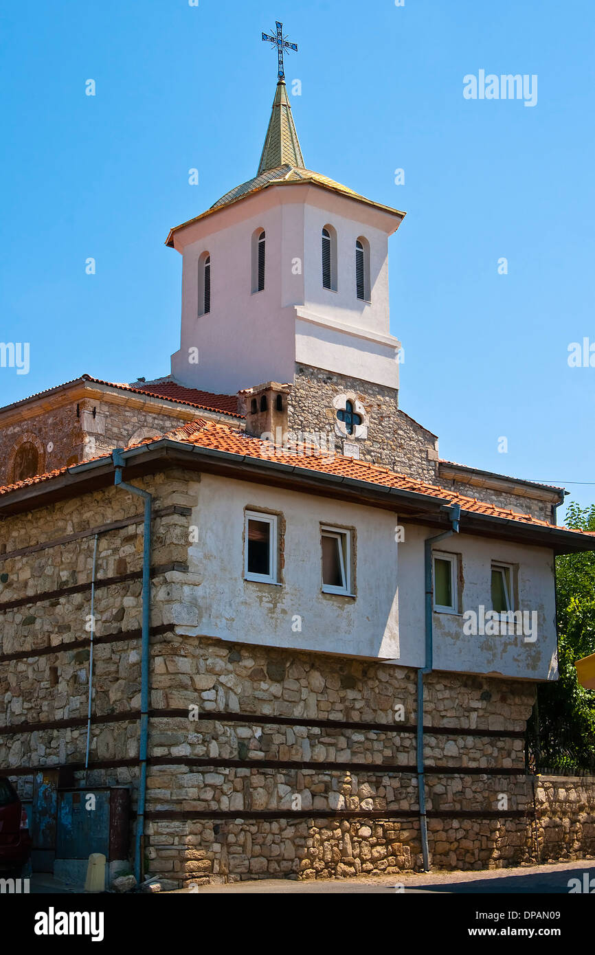 La chiesa nella città vecchia di Nessebar. Chiesa della Santa Vergine. La Bulgaria. Foto Stock