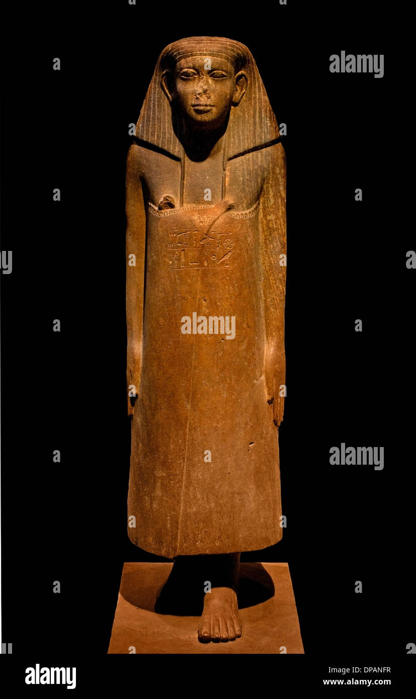 Vecchio-Neferkare Iymérou, un alto funzionario Karnak, Egitto 1725 BC arenaria Foto Stock