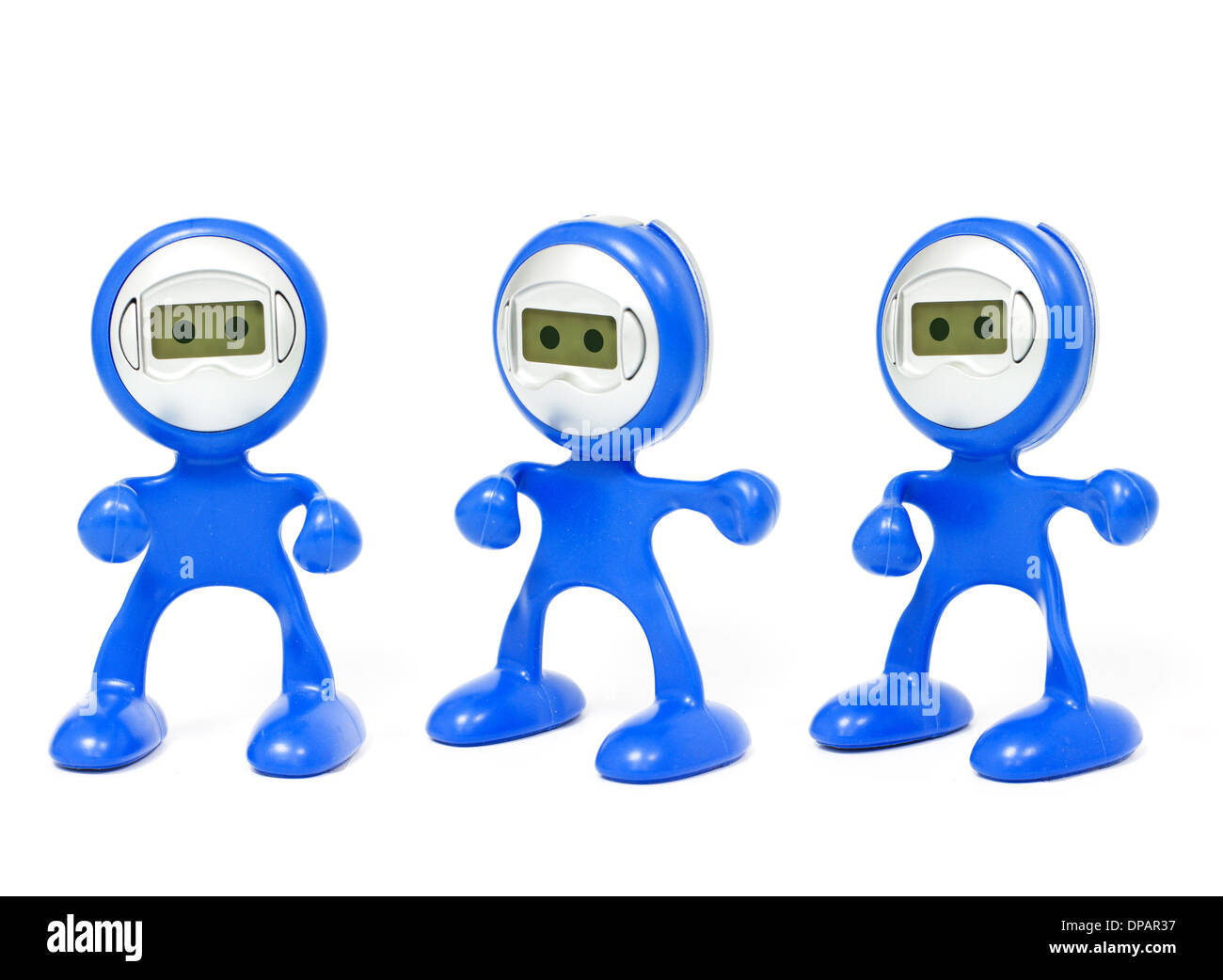 Blue high tech l'uomo. Shopping on-line o delle tecnologie IT simbolo. Foto Stock