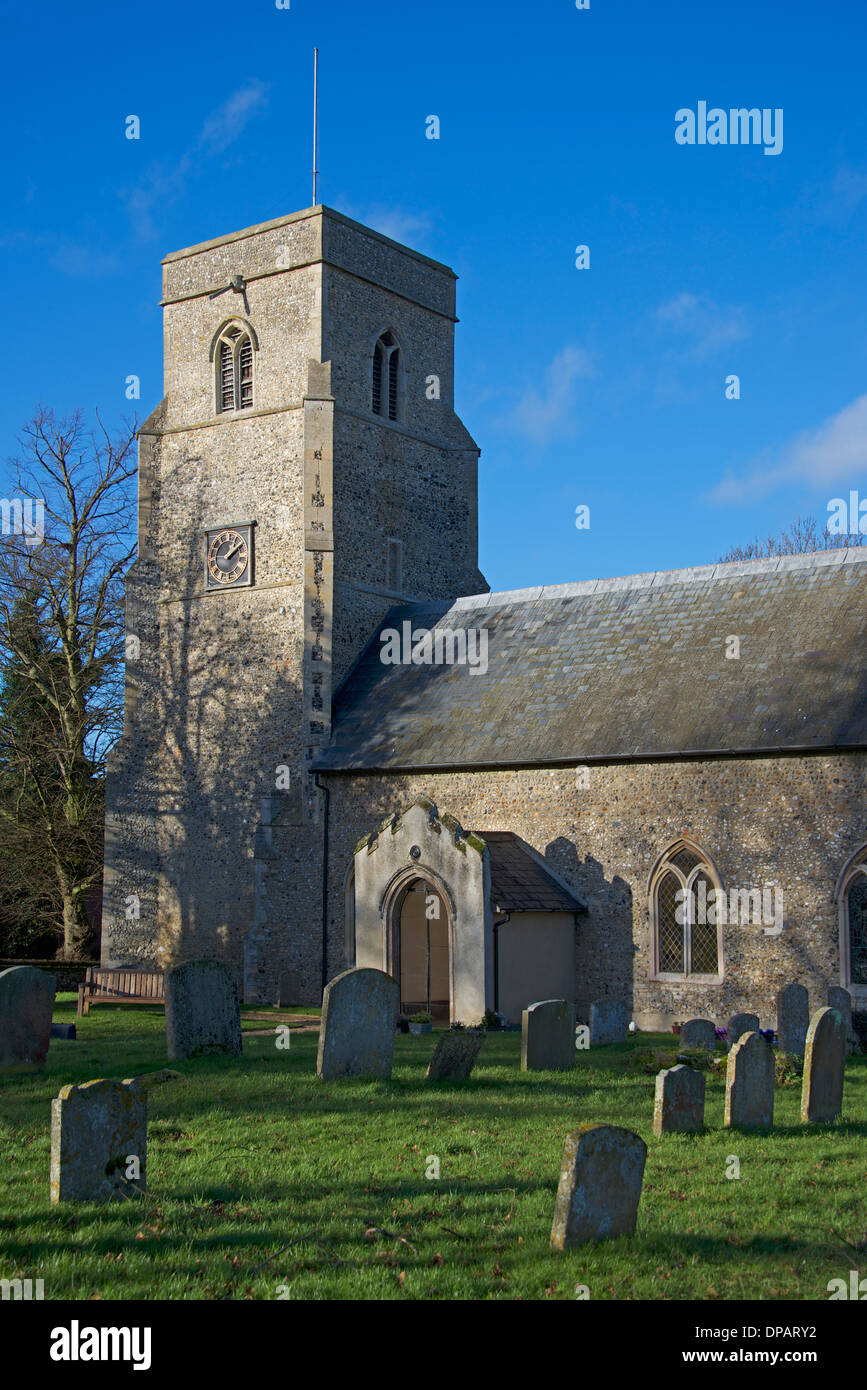 La chiesa di Saint Gregory Barnham Suffolk East Anglia England Foto Stock