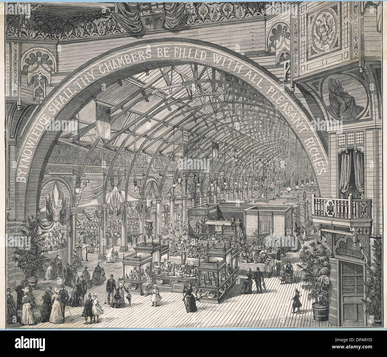 Esposizione Internazionale di Glasgow 1888 Foto Stock