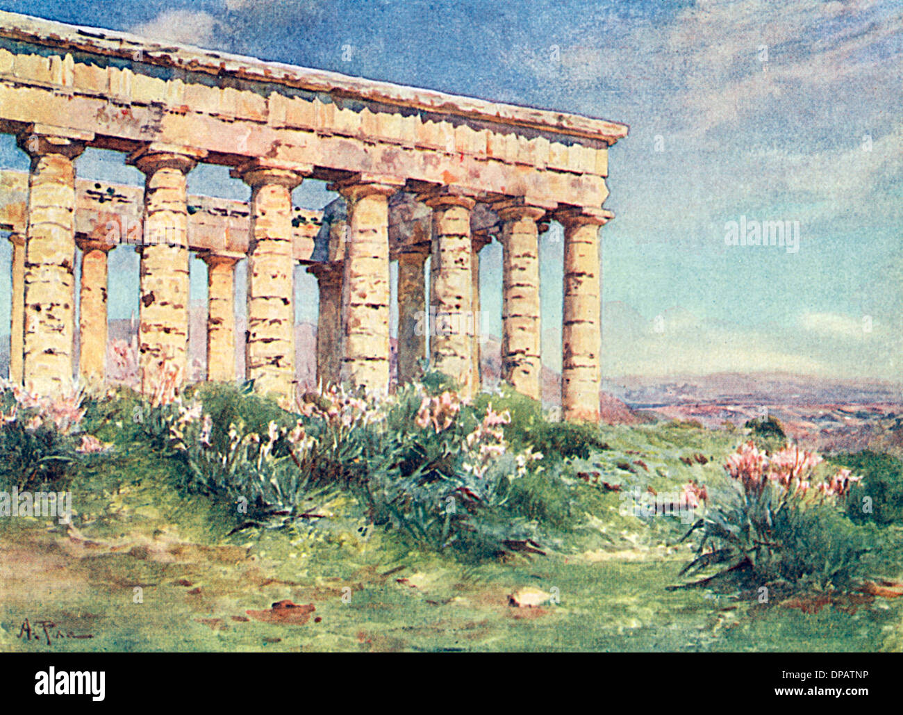 Sicilia/SEGESTA 1911 Foto Stock