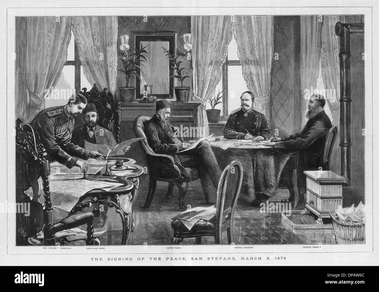 La pace/TURKS & russi Foto Stock