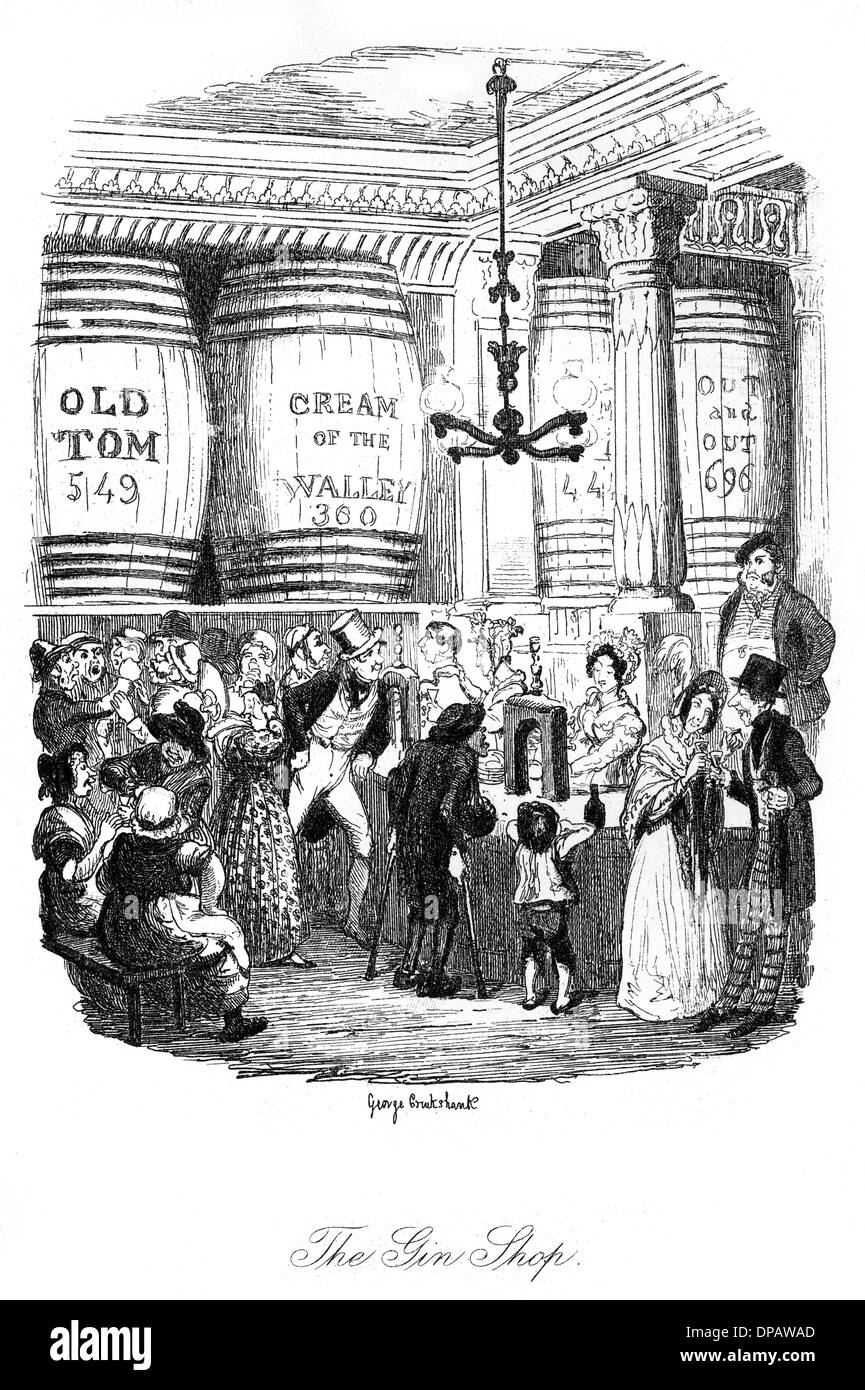 Sociale/GIN SHOP 1836 Foto Stock