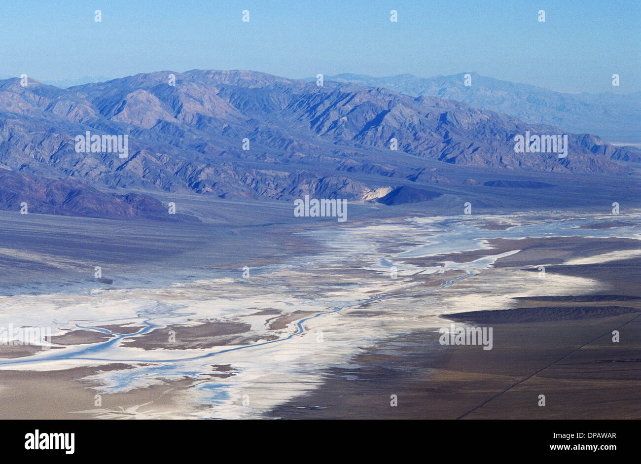 Elk248-1372 California, Parco Nazionale della Valle della Morte, Dantes Vista, vista della valle Foto Stock