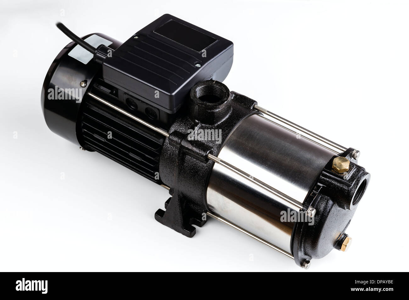 Pompa acqua isolati su sfondo bianco Foto Stock