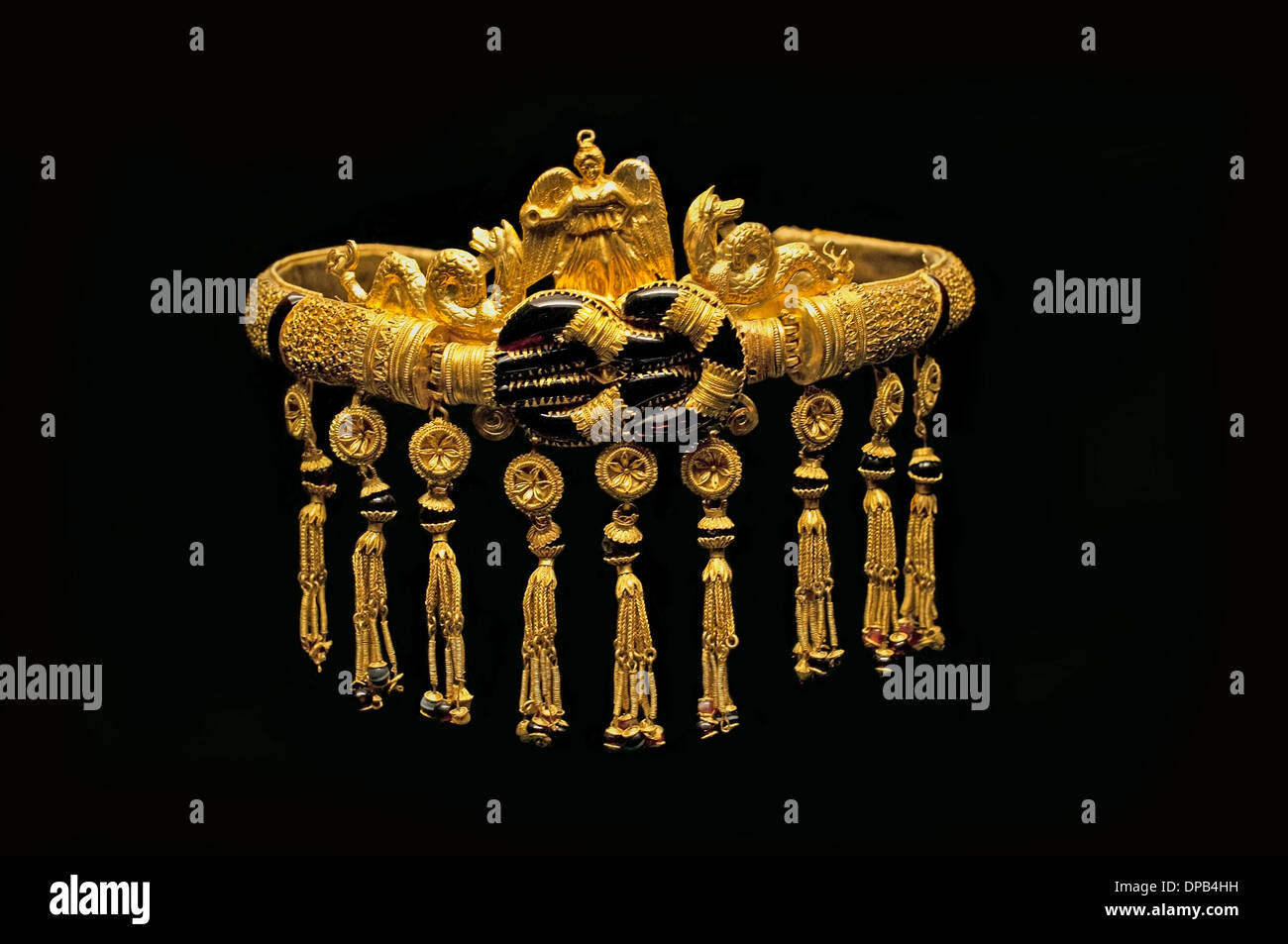 Oro diadema di Pantikapeion 300 BC Panticapaeum importante città greca sulla sponda orientale del Taurica ( penisola di Crimea Ucraina ) Foto Stock
