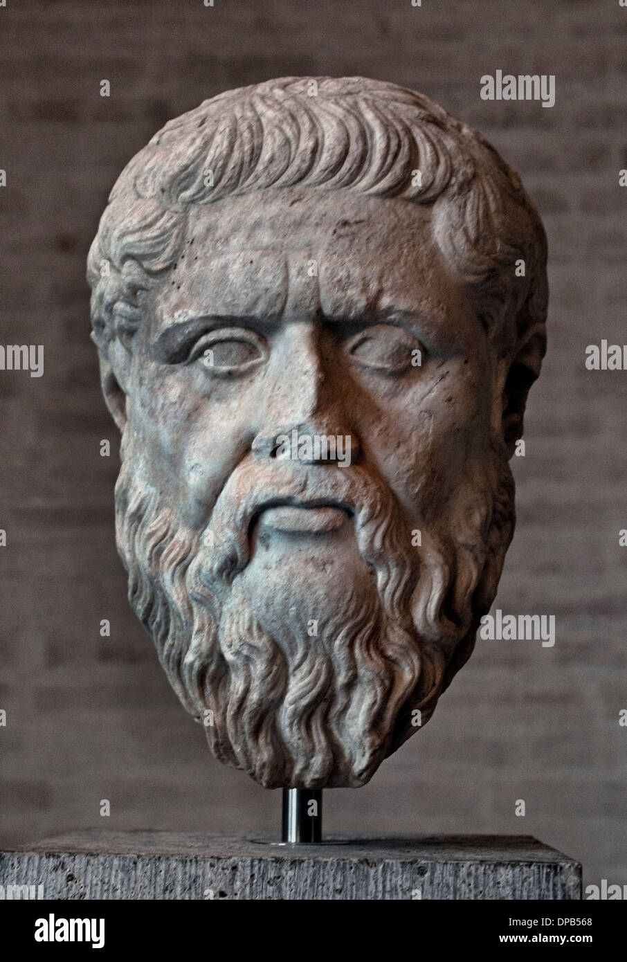 Plato o Platon 427-c. 347 BC filosofia filosofo greco in Grecia Foto Stock