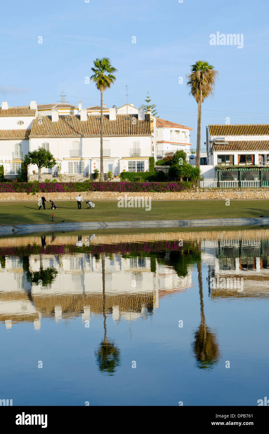 Mijas Golf Los Lagos in Mjas Costa, Andalusia, Spagna. Foto Stock