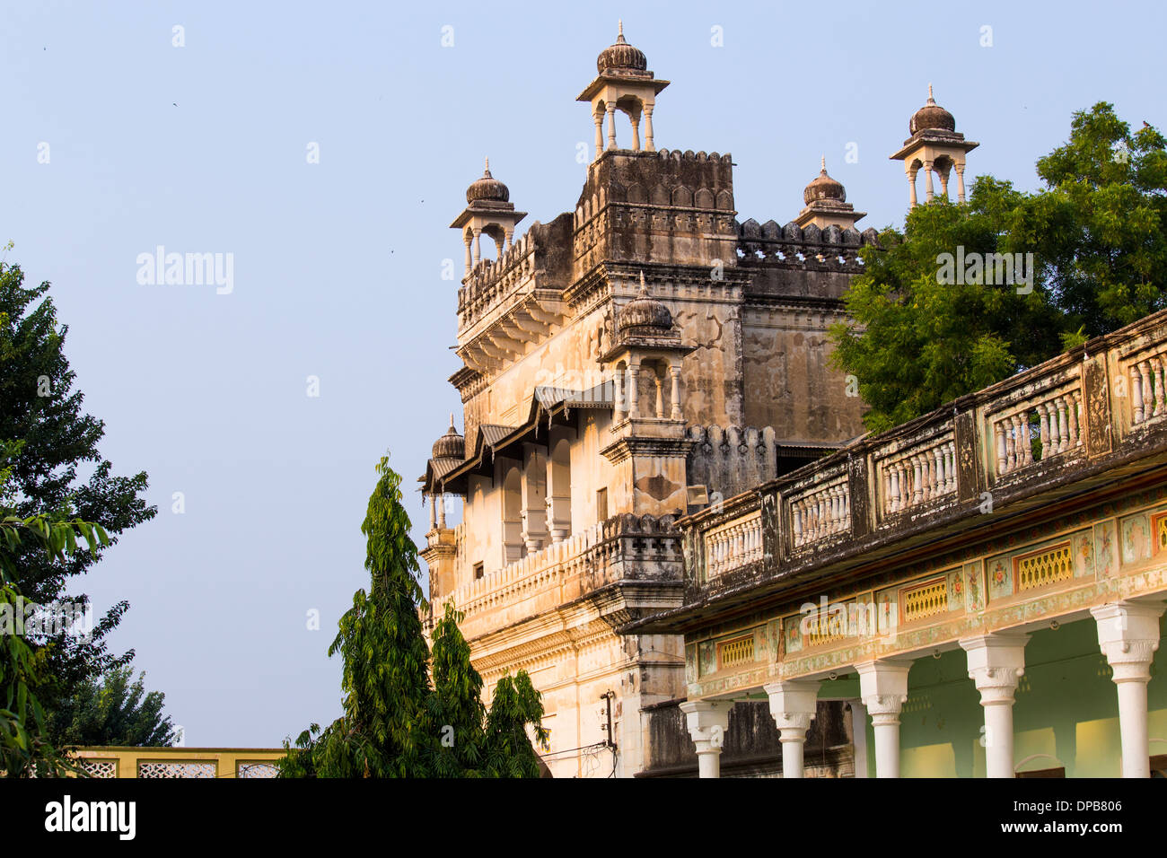 Piramal Haveli, ora un Neemrana Heritage Hotel, Bagar, Rajasthan, India Foto Stock