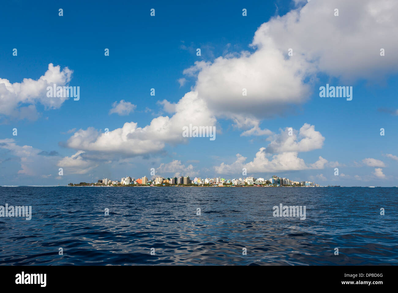 Maldive, vista del maschio Foto Stock