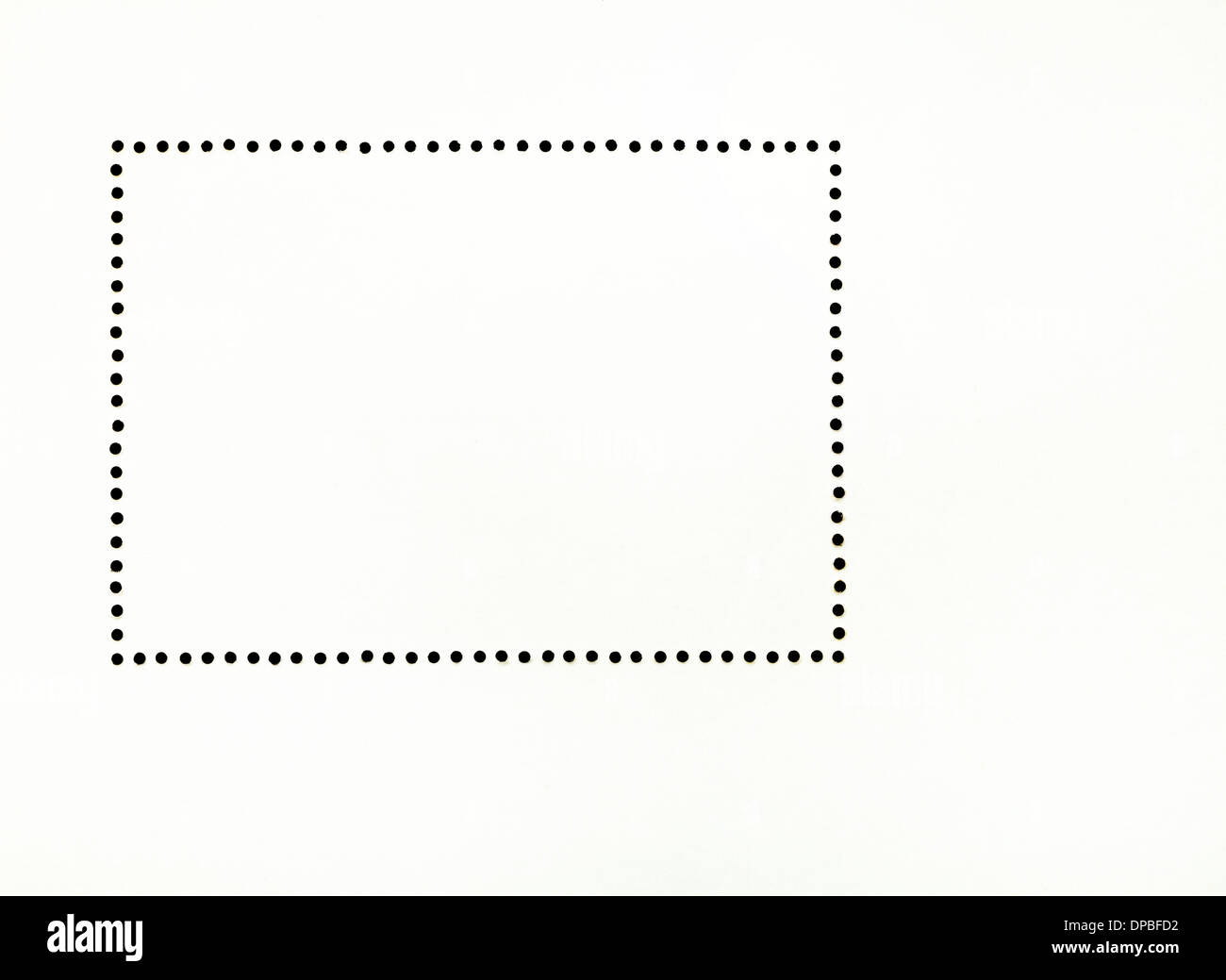 Lo sfondo da un lato inverso del francobollo foglio Foto Stock