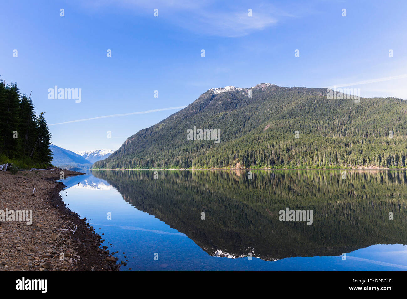 Canada Vancouver Island, Strathcona Provincial Park, Lago Buttle Foto Stock