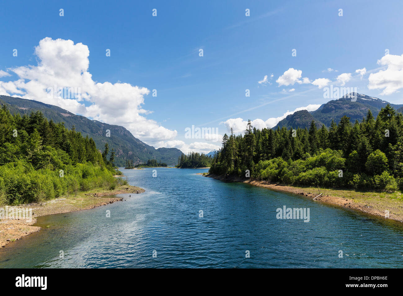 Canada Vancouver Island, Strathcona Provincial Park, Lago Buttle Foto Stock