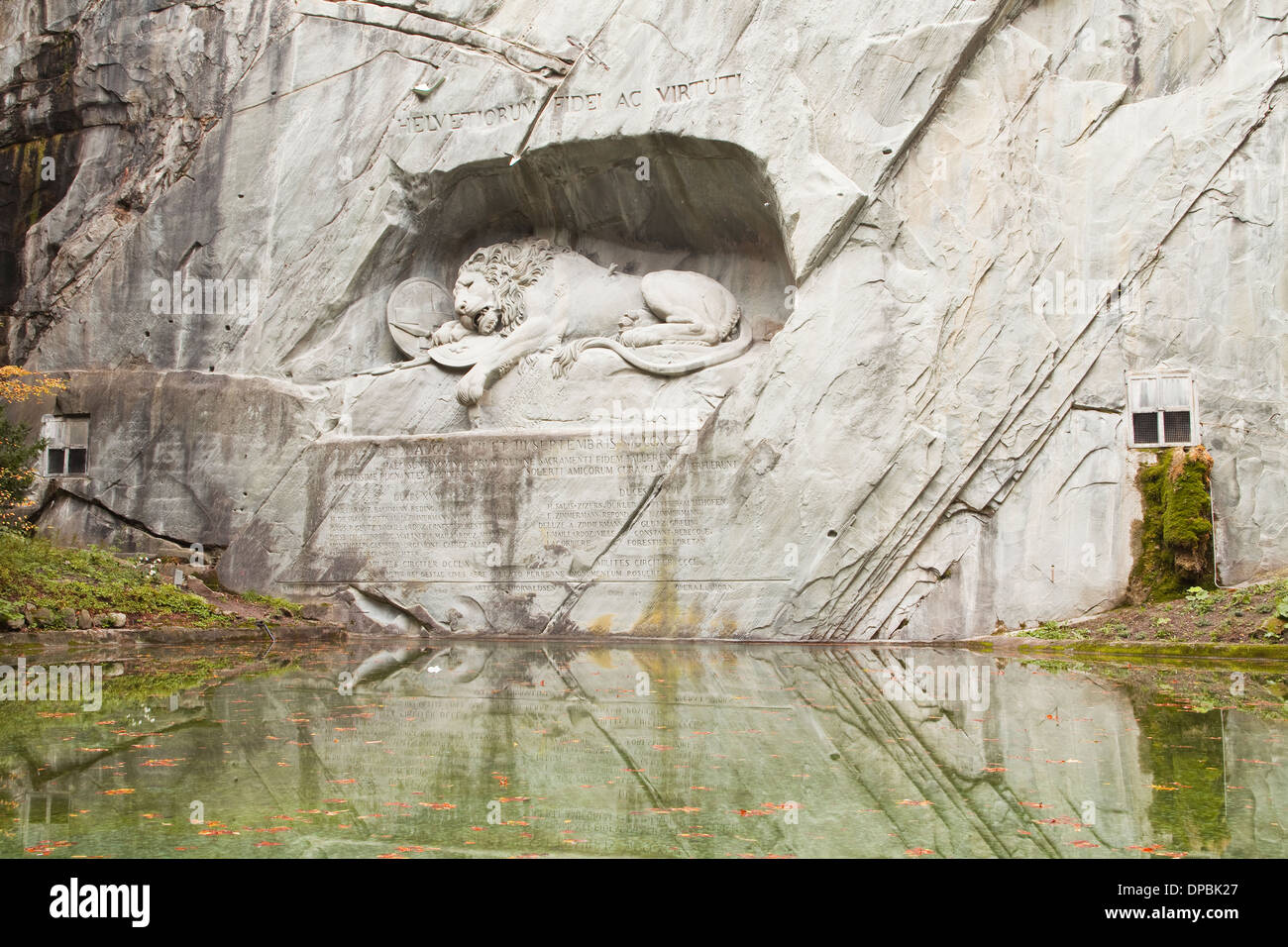 Il morire il Monumento del Leone a Lucerna, Svizzera Foto Stock