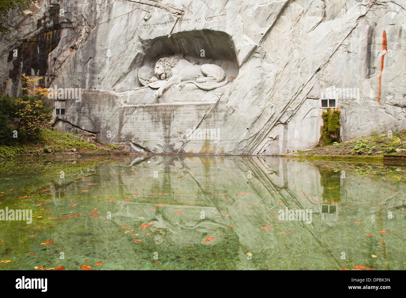 Il morire il Monumento del Leone a Lucerna, Svizzera Foto Stock