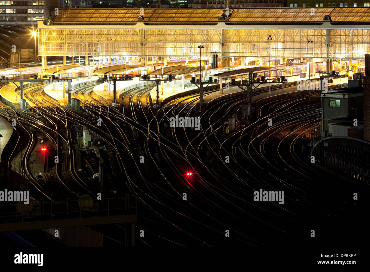 L'ora di punta a Londra Waterloo Foto Stock