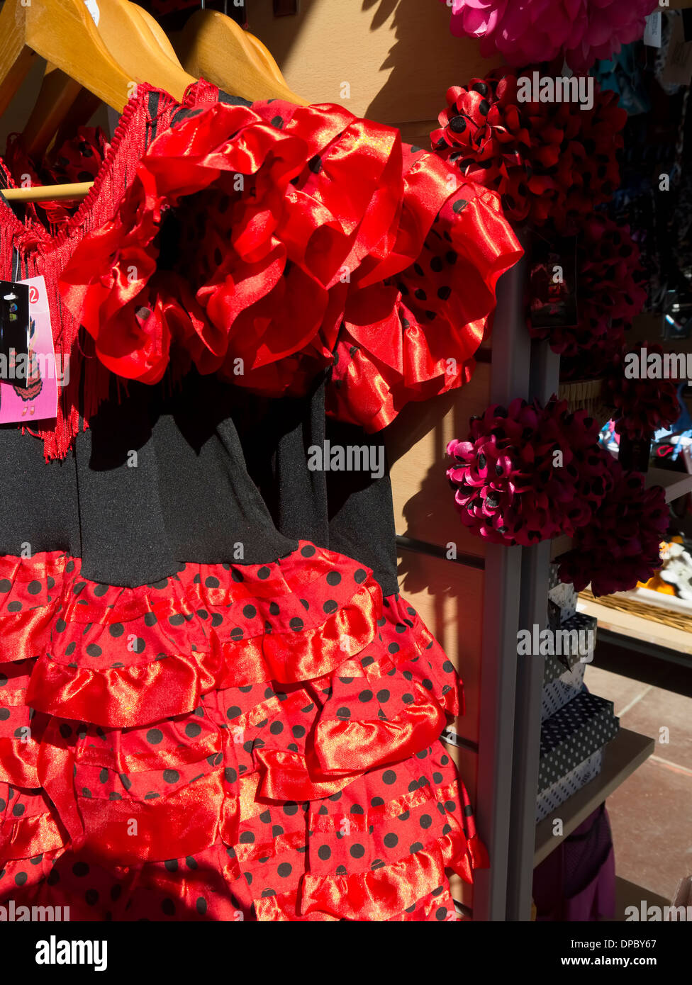 Spagnoli abiti di Flamenco Foto Stock