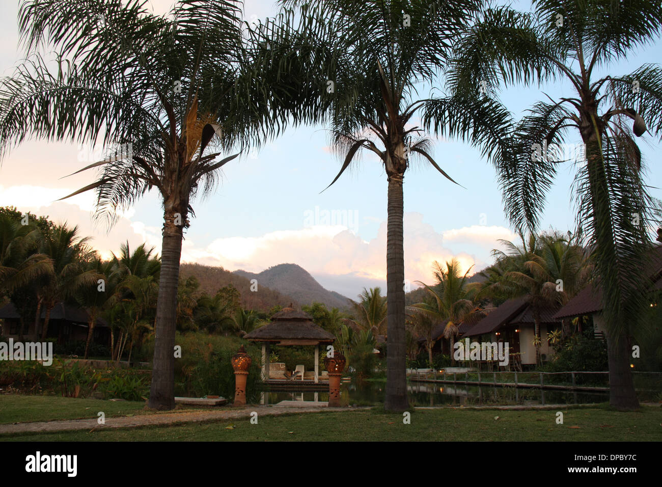 Un resort per vacanze in Pai, Thailandia Foto Stock