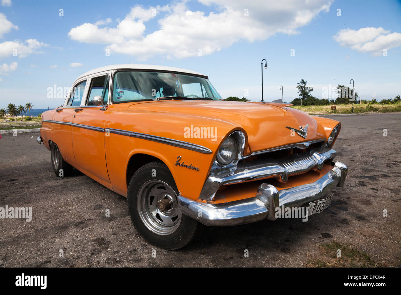Classic American car a l'Avana, tra una stima di 60.000 pre-embargo noi automobiles età ancora sopravvivono a Cuba, Foto Stock