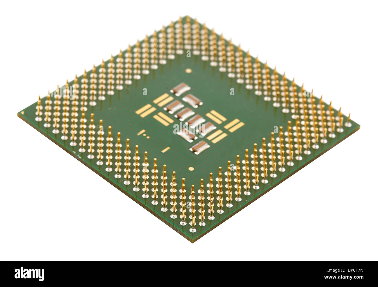 Microprocessore per computer, shallow DOF Foto Stock