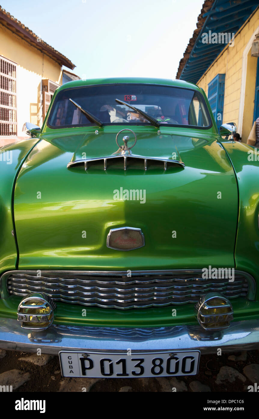 Classic Austin A40 Cambridge in Trinidad città, tra molti vintage motori britannico che ancora sopravvivono a Cuba, Foto Stock