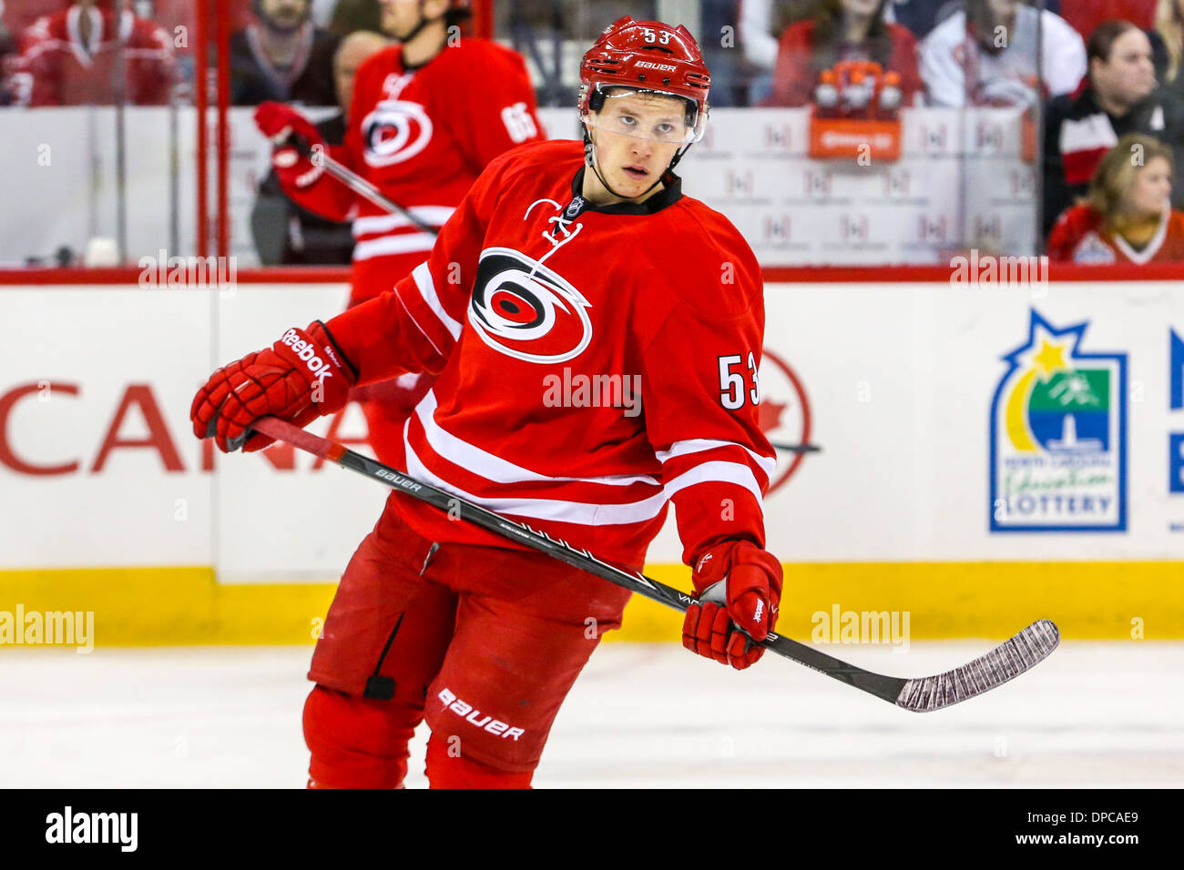 Carolina Hurricanes ala sinistra Jeff Skinner Foto Stock