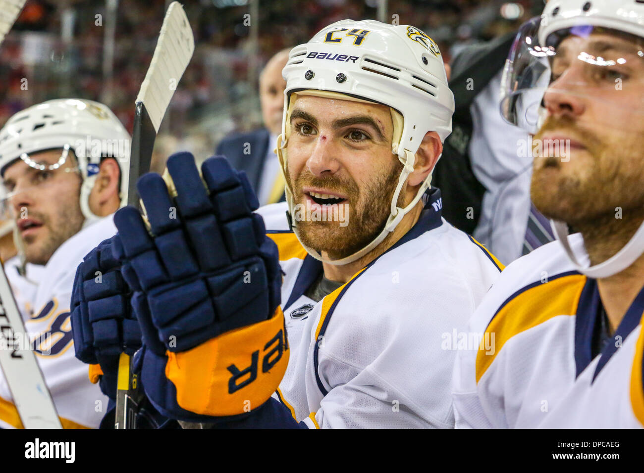 Nashville Predators ala sinistra Eric Nystrom Foto Stock