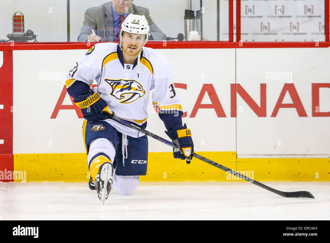 Nashville Predators center Colin Wilson Foto Stock