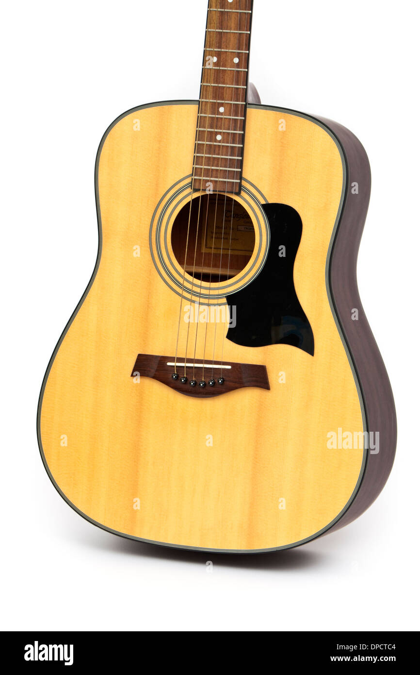 Tanglewood chitarra acustica (Modello n TW28SNQ), realizzata in Gran Bretagna Foto Stock