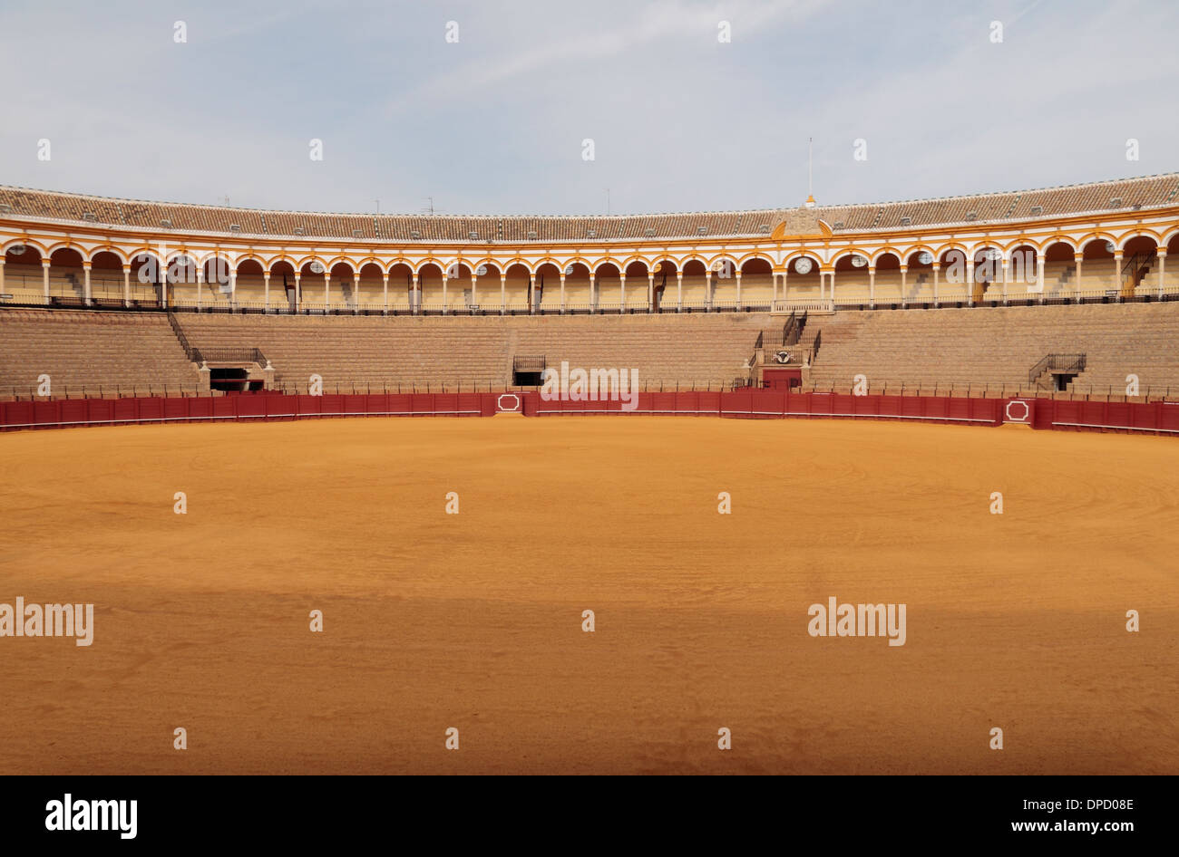 La Plaza de Toros de la Real Maestranza de Caballería de Sevilla (bull ring), a Siviglia, in Andalusia, Spagna. Foto Stock