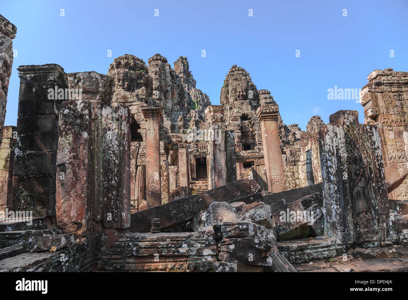 La rovina di antica Angkor Thom in siem reap, Cambogia Foto Stock