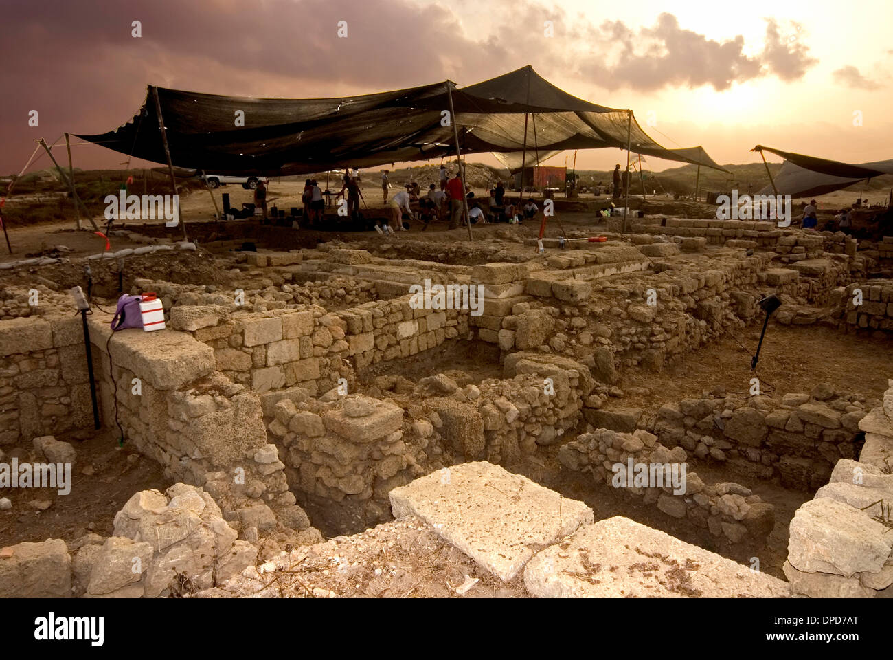 Archeologia, sito di scavo , Israele Foto Stock