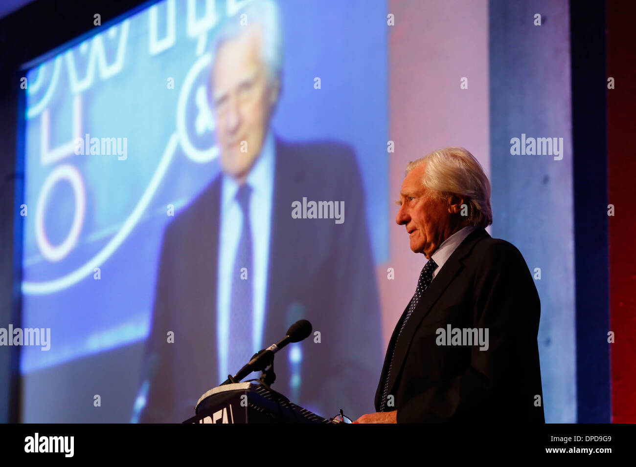 Signore Michael Heseltine Ray Dibdin Heseltine, Baron Heseltine al EEF Conferenza al QEII Confrence Center Foto Stock