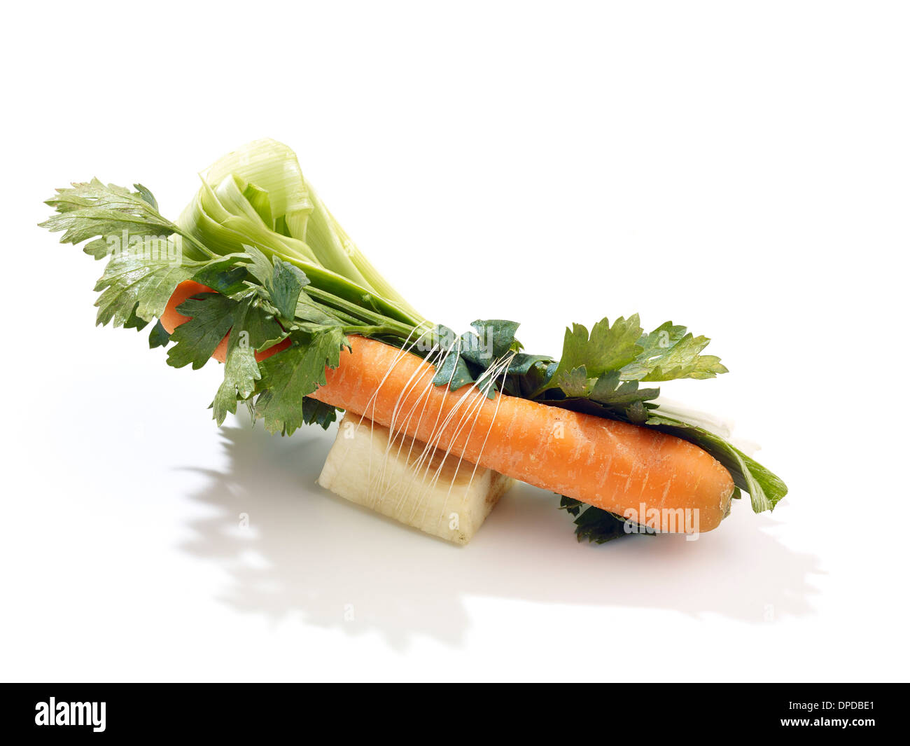 Bouquet garni pour boullion, studio shot Foto Stock