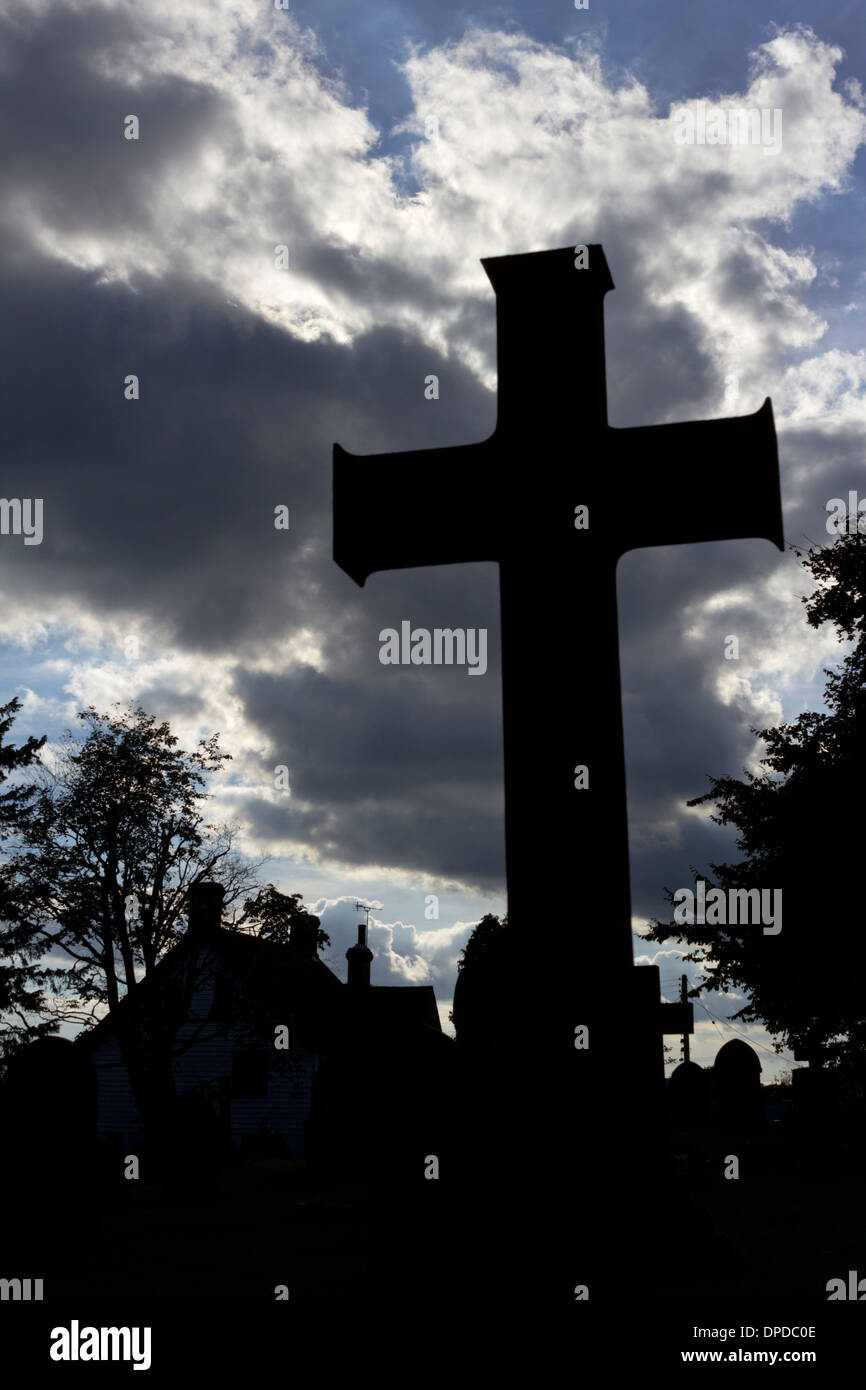 Stagliano grave cross Foto Stock