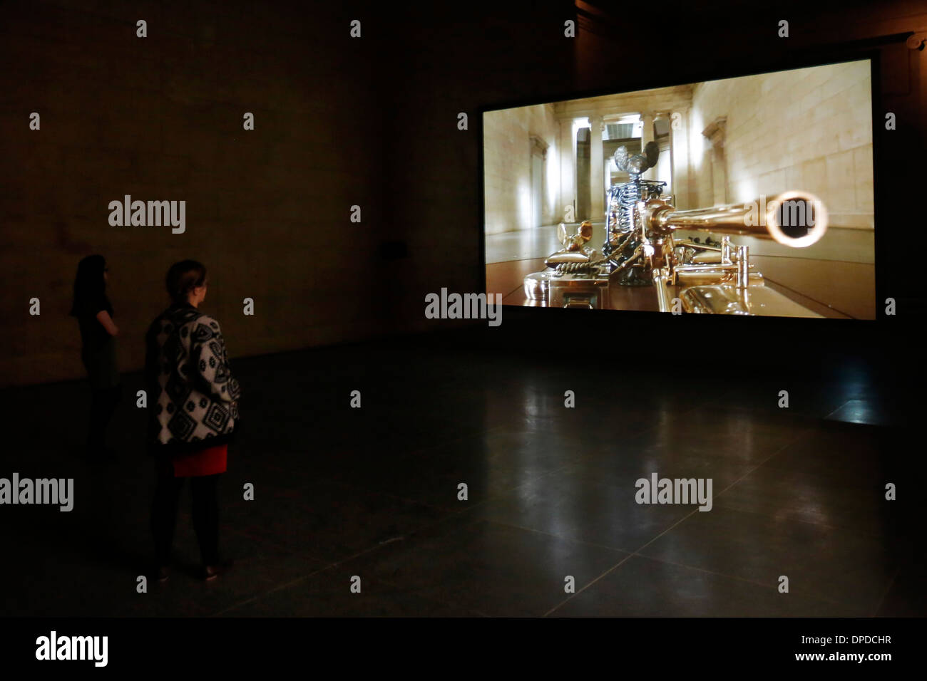 Foto di chiamata con la sua nuova installazione Phantom Ride alla Tate Britain a Londra, Gran Bretagna 11 marzo 2013. Foto Stock