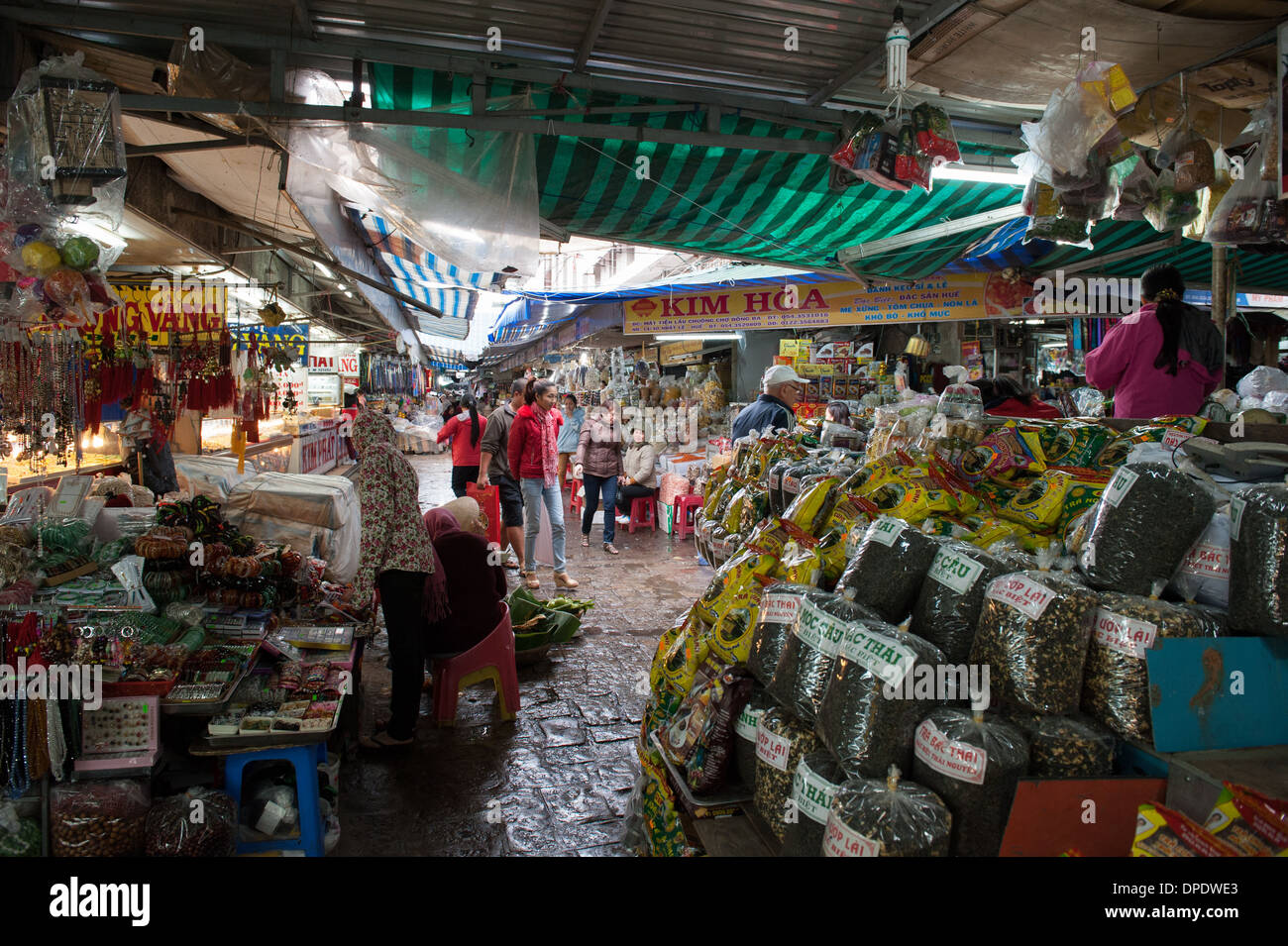 Dong Ba Market di Hue Vietnam Foto Stock