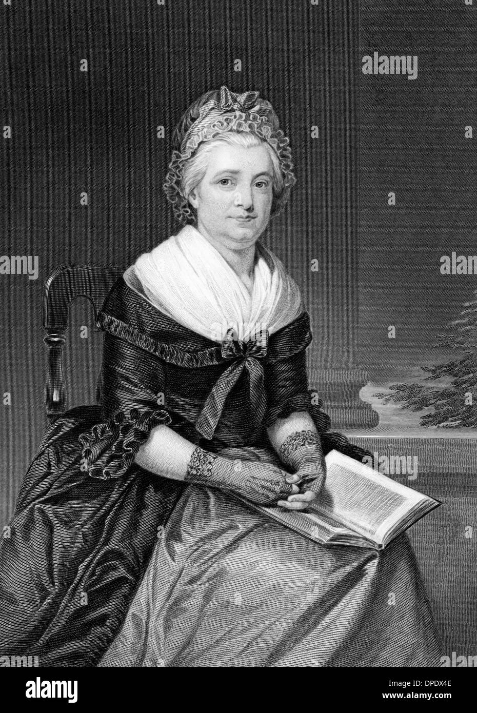 Martha Washington (1731-1802) su incisione dal 1873. Moglie di George Washington,PRESIDENTE DEGLI STATI UNITI D'AMERICA. Foto Stock