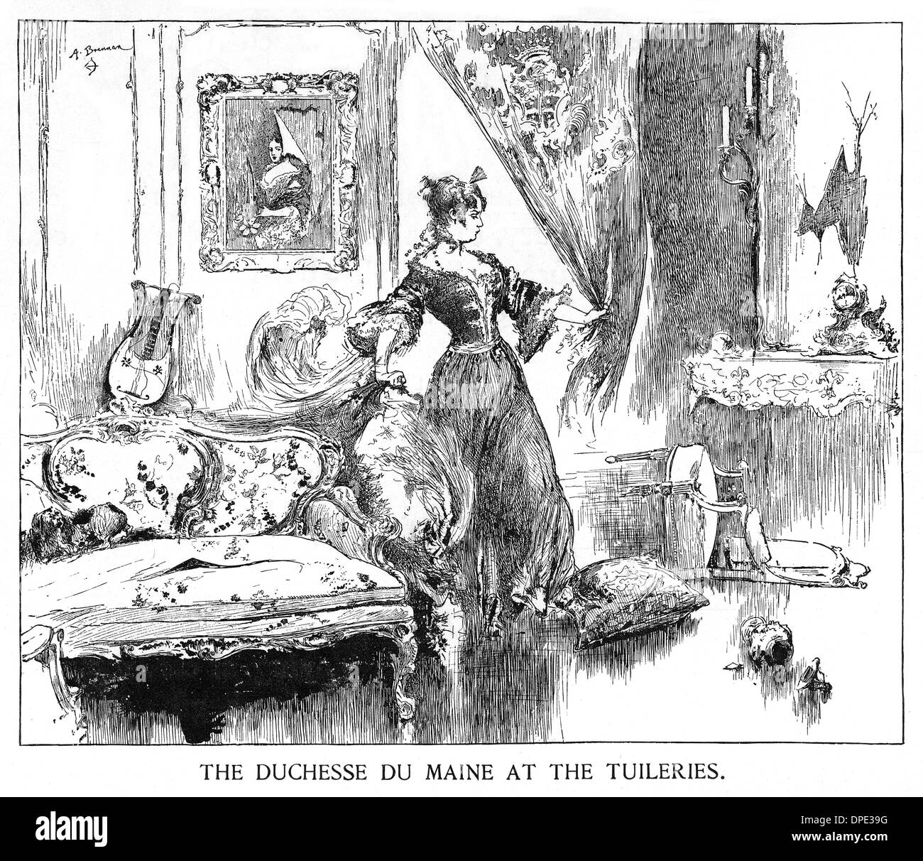 DUCHESSE DE MAINE arrabbiato Foto Stock