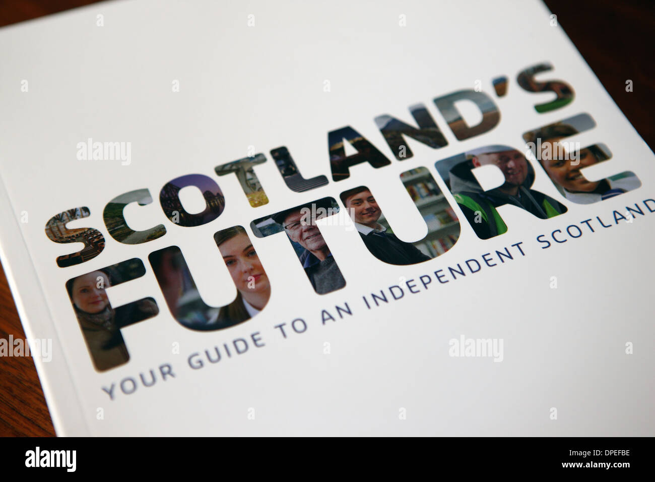 La Scozia il futuro una guida per una Scozia indipendente prodotte dal governo scozzese Foto Stock