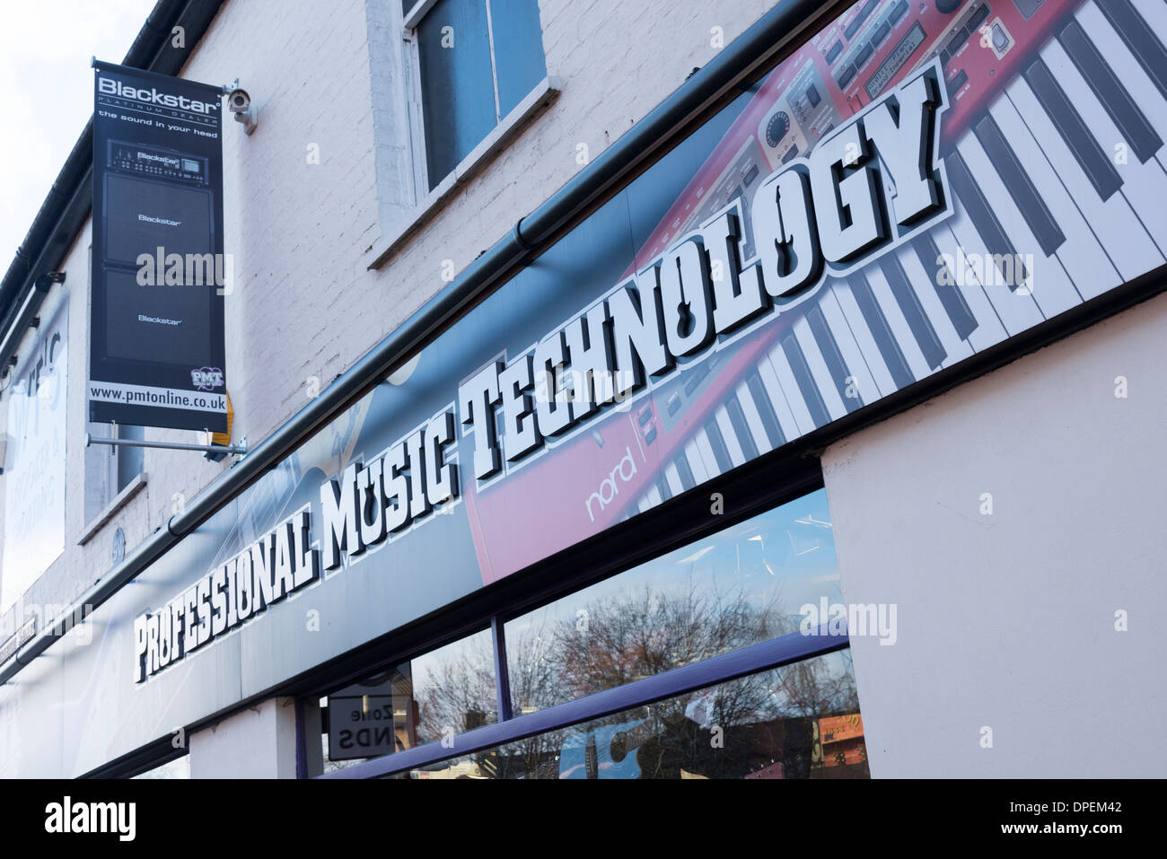 La musica professionale Technology music shop o PMT a Cambridge Regno Unito Foto Stock