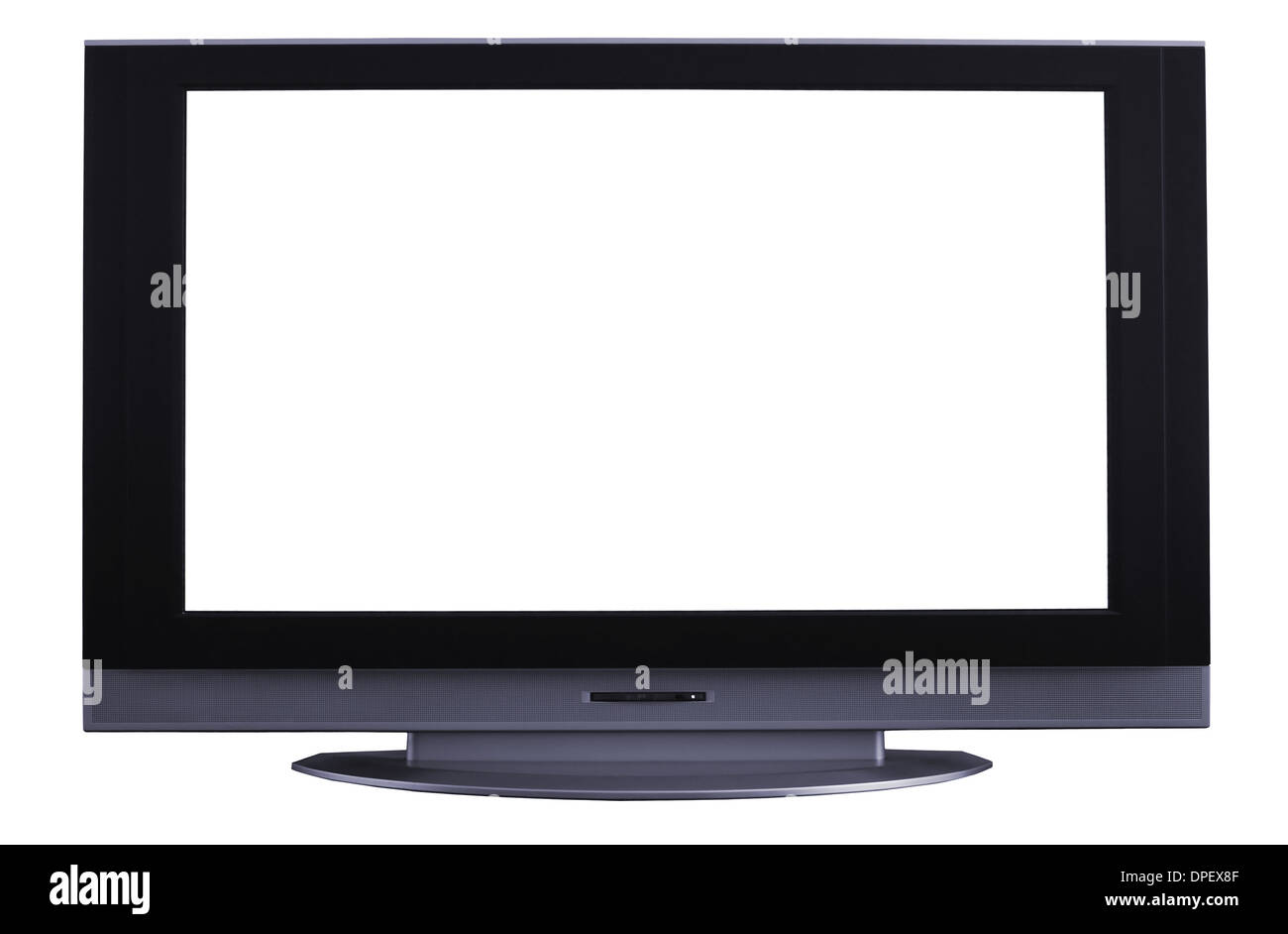 Televisione Lcd monitor su sfondo bianco Foto Stock