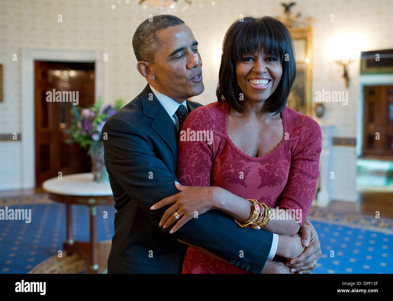 Il Presidente degli Stati Uniti Barack Obama Foto Stock