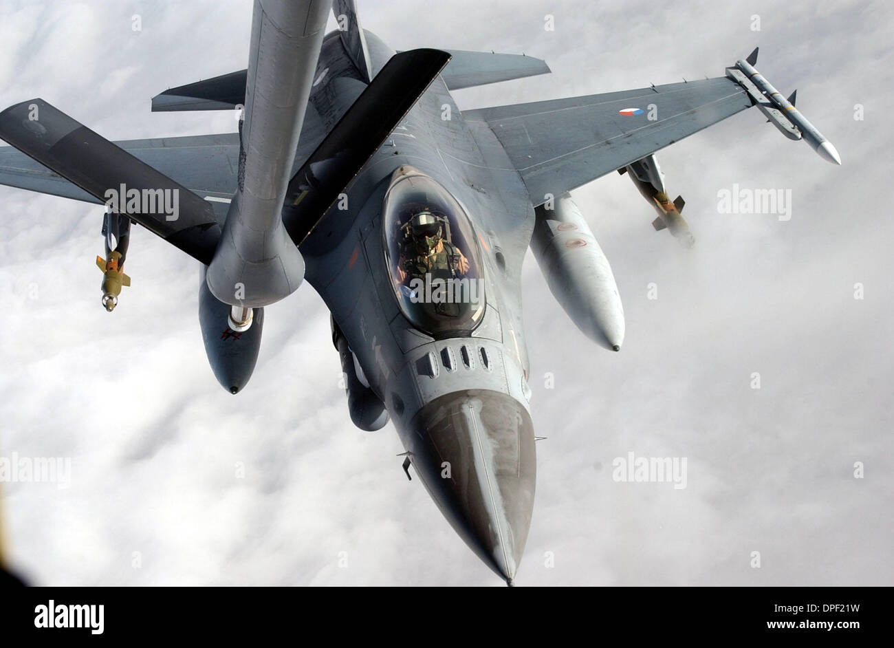 F16olandese della Royal Air Force. Foto Stock