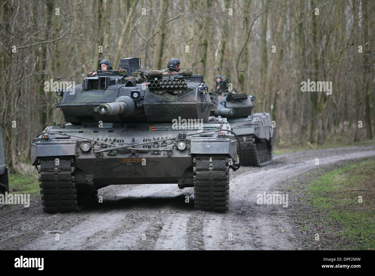 La formazione dei militari olandesi Foto Stock