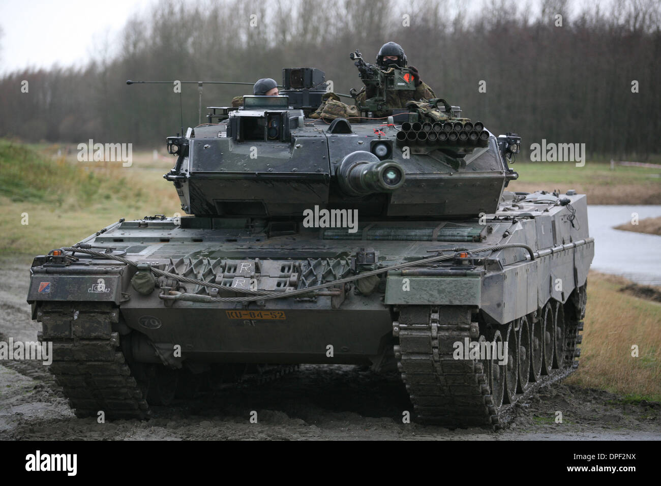 Esercito olandese sta eseguendo un trapano in Olanda Foto Stock